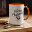Christmas Mug - Merry Christmas Black Text Santa Present