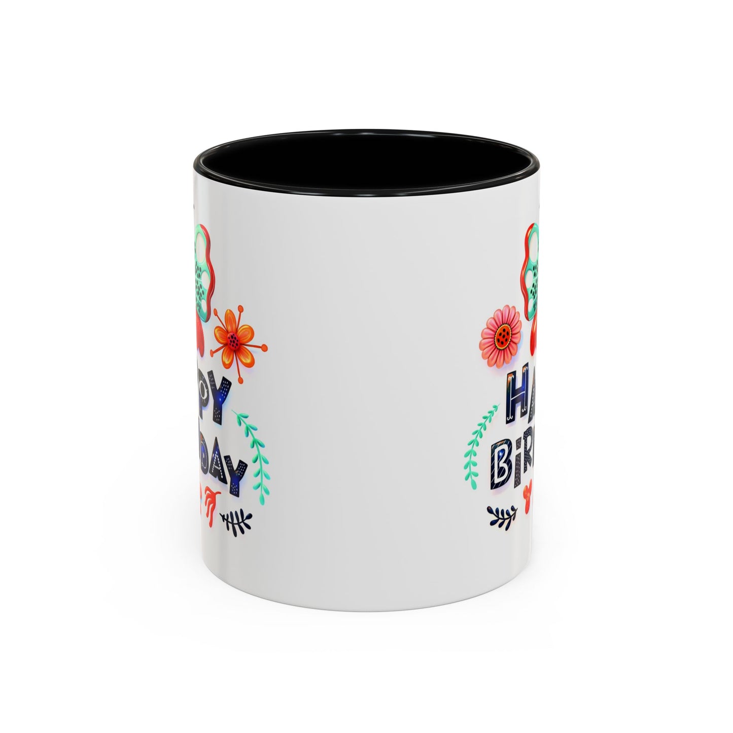Birthday Mug - Butterfly Flowers