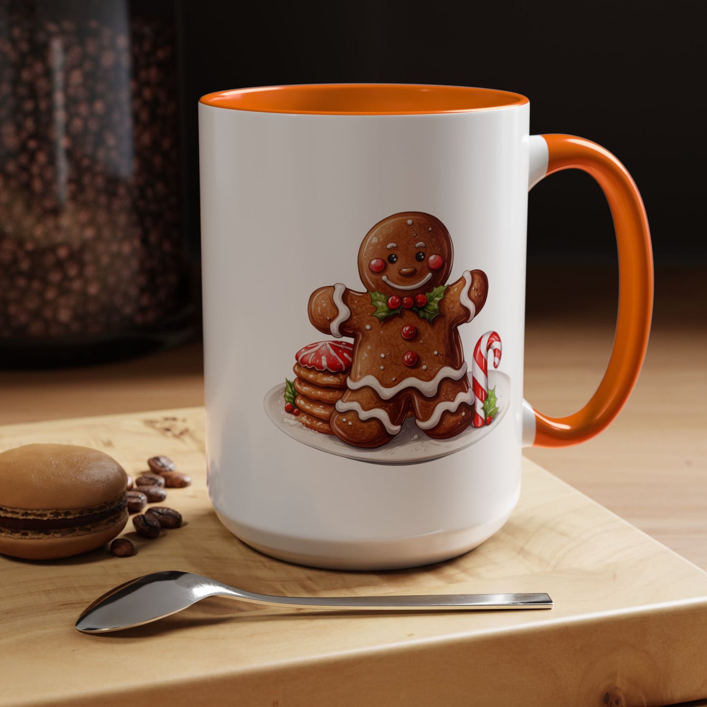 Christmas Mug - Gingerbread Man Cookies and Candy