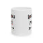 Valentine's Day Mug - Love You More Heart Arrow
