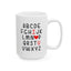 Valentine's Day Mug - I Love You Alphabet