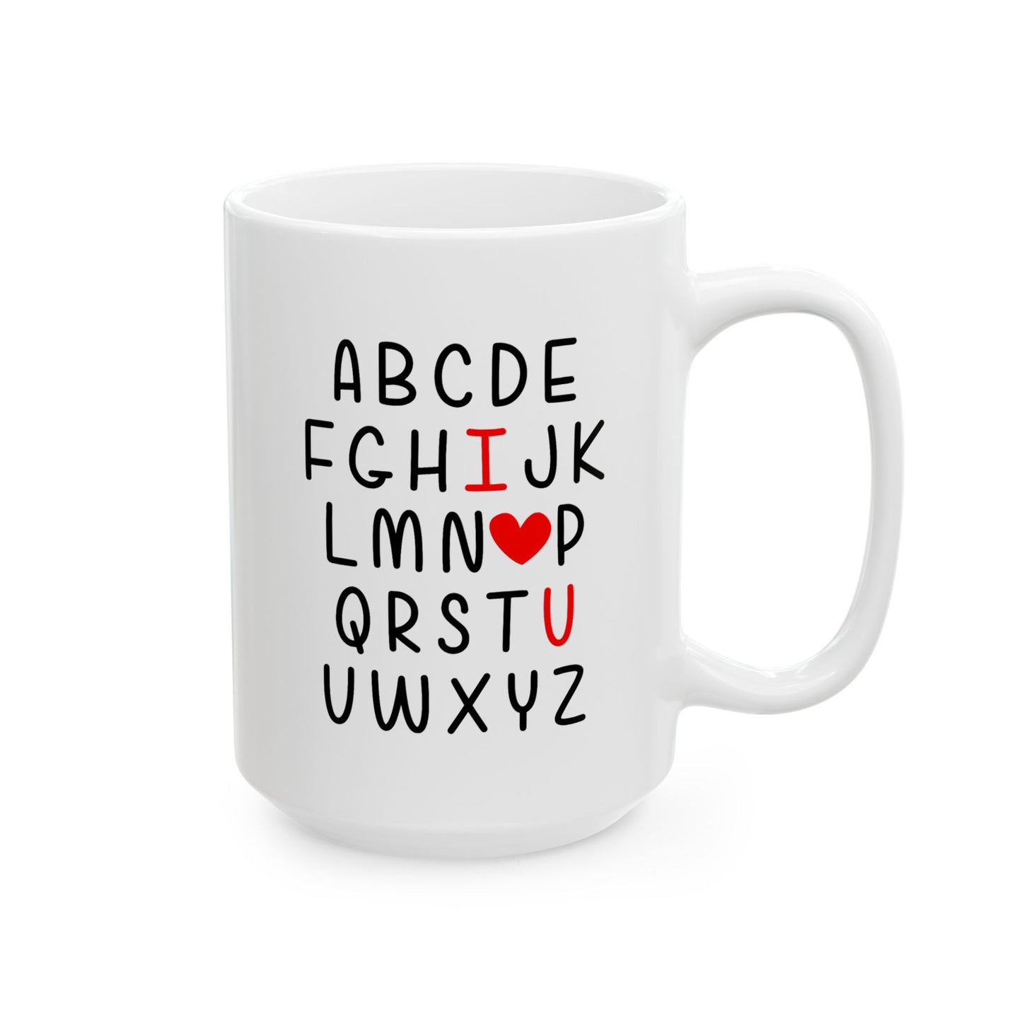 Valentine's Day Mug - I Love You Alphabet