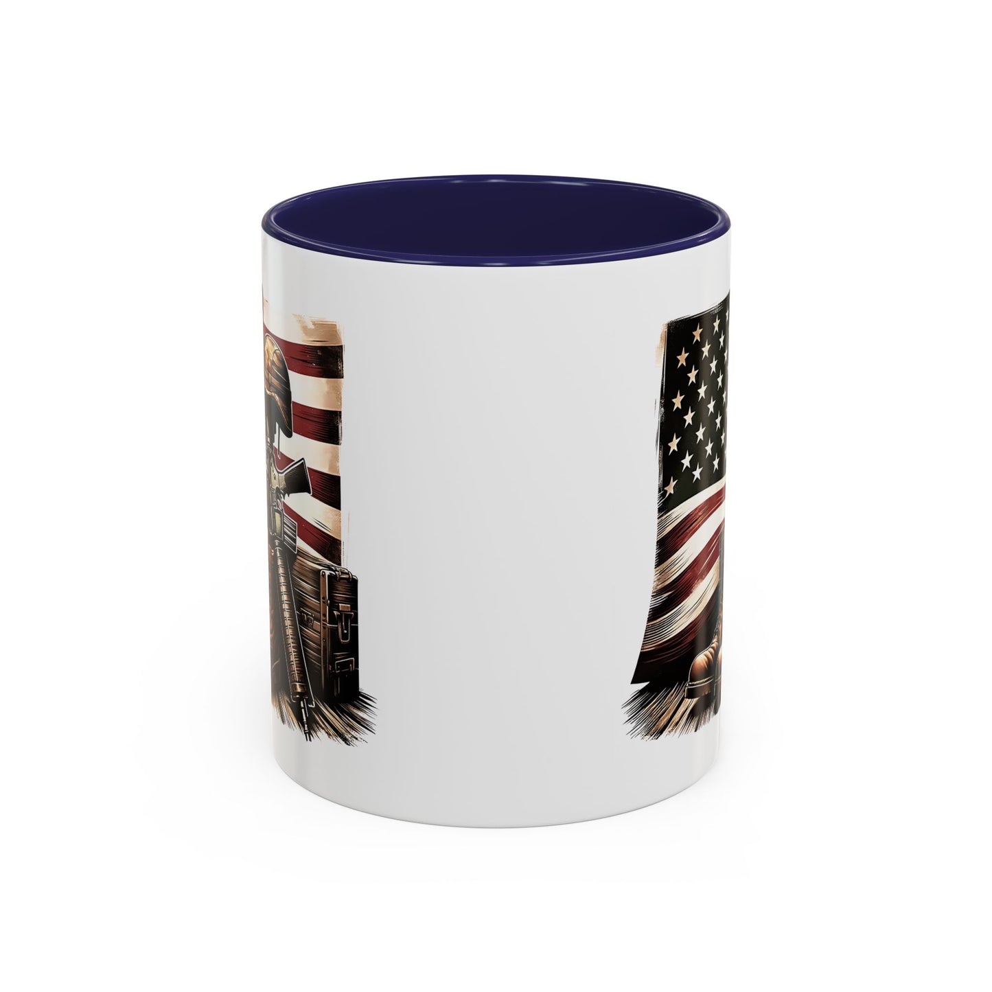 4th of July Mug - Fallen Soldier Boots Flag 3