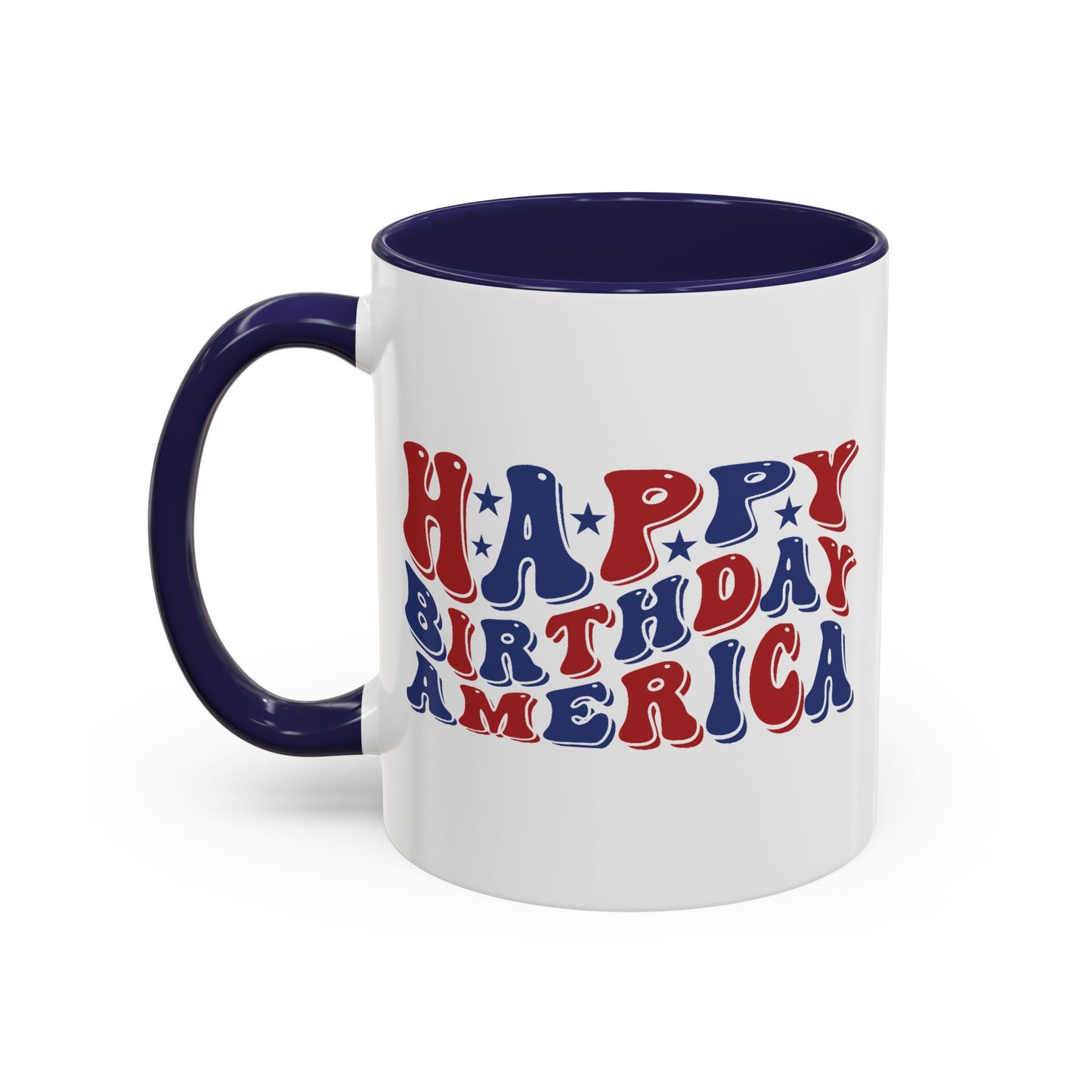 4th of July Mug - Happy Birthday America Retro