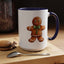 Christmas Mug - Gingerbread Man Green Bow