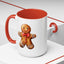Christmas Mug - Gingerbread Man Red Bow