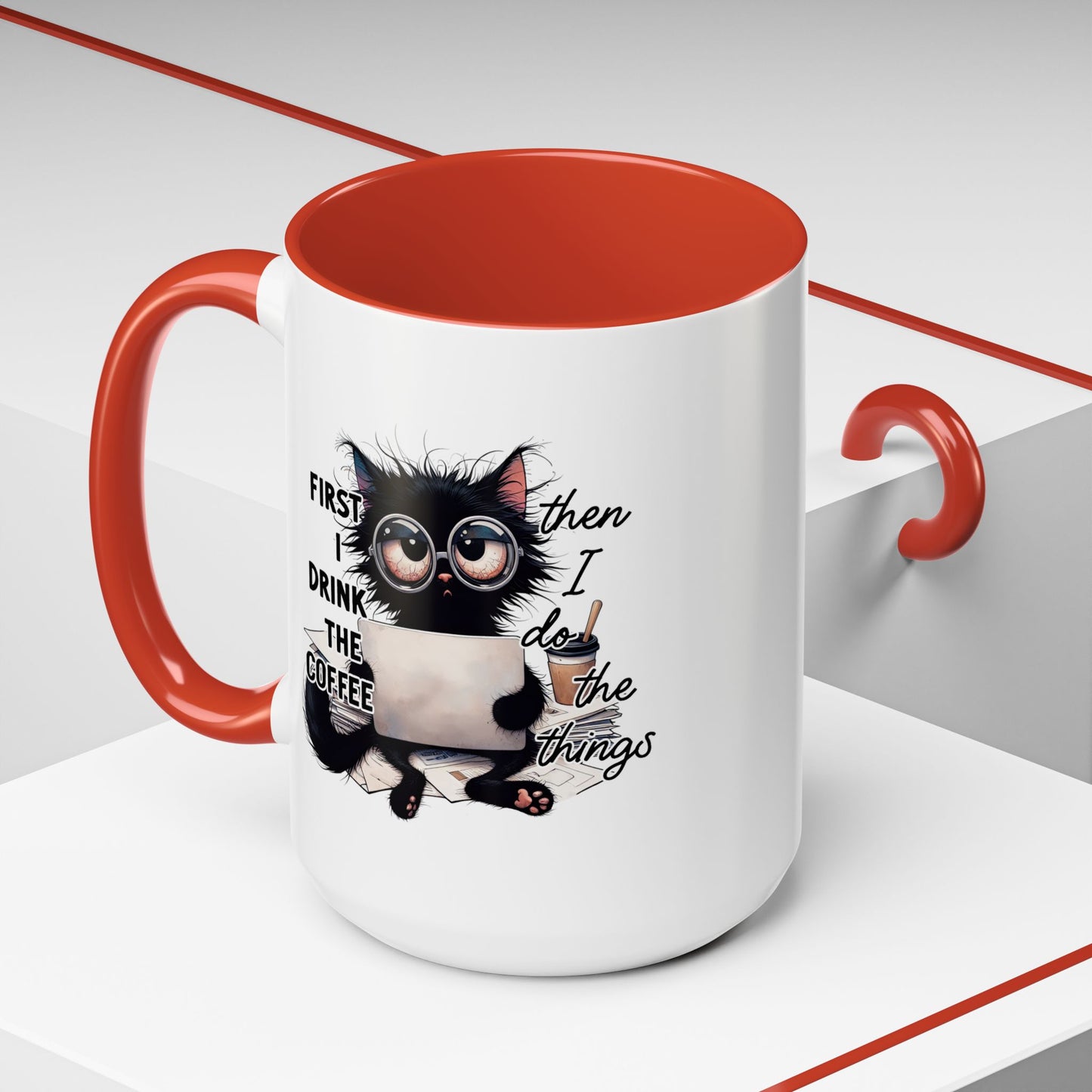 Animal Mug - First I Drink The Coffee