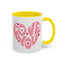 Valentine's Day Mug - Love You Heart Lettering