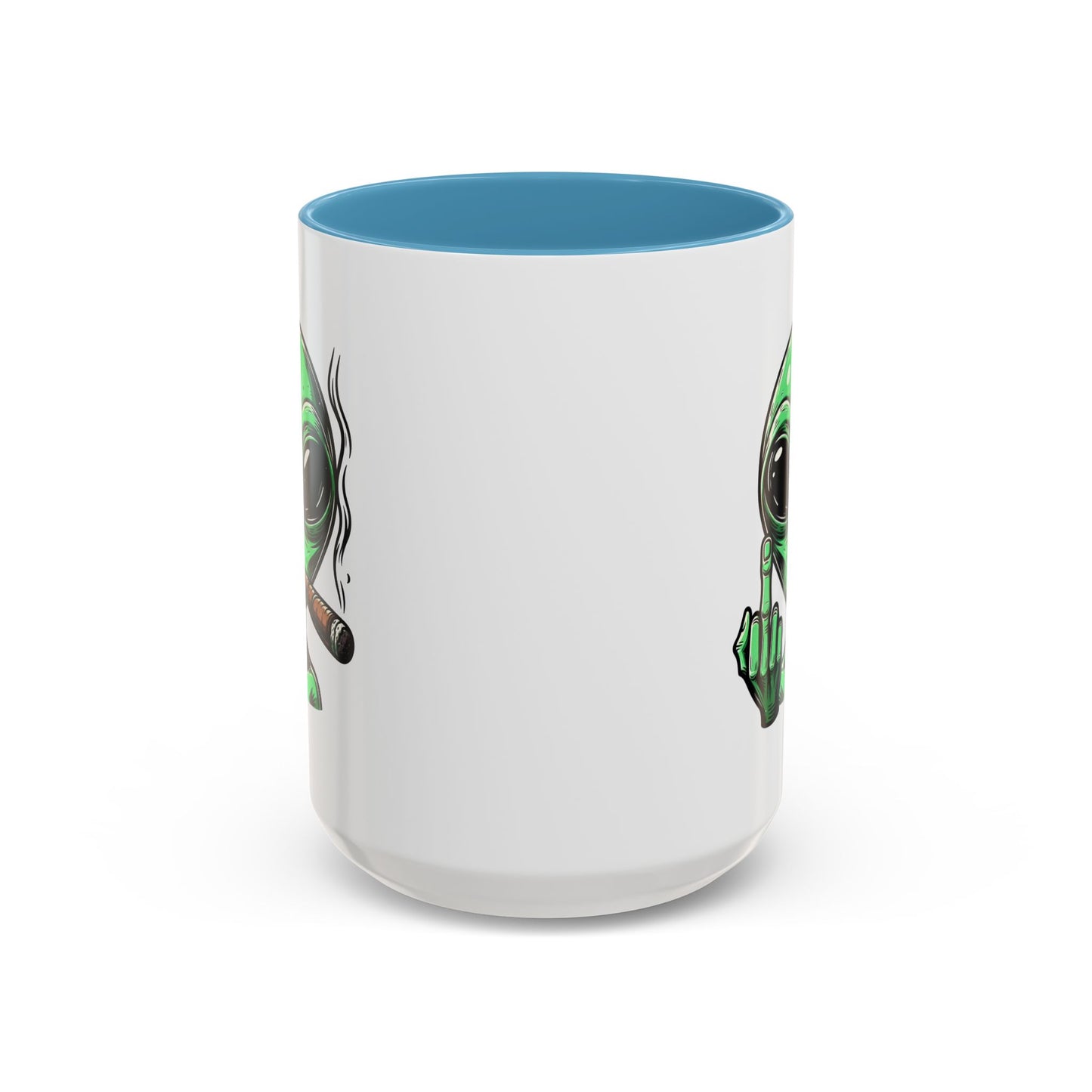 Adult Mug - Green Alien Fuck You Human