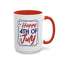 4th of July Mug - Happy Fourth of July Frames