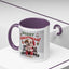 Christmas Mug - Merry Christmas Red Text Puppy Red Top