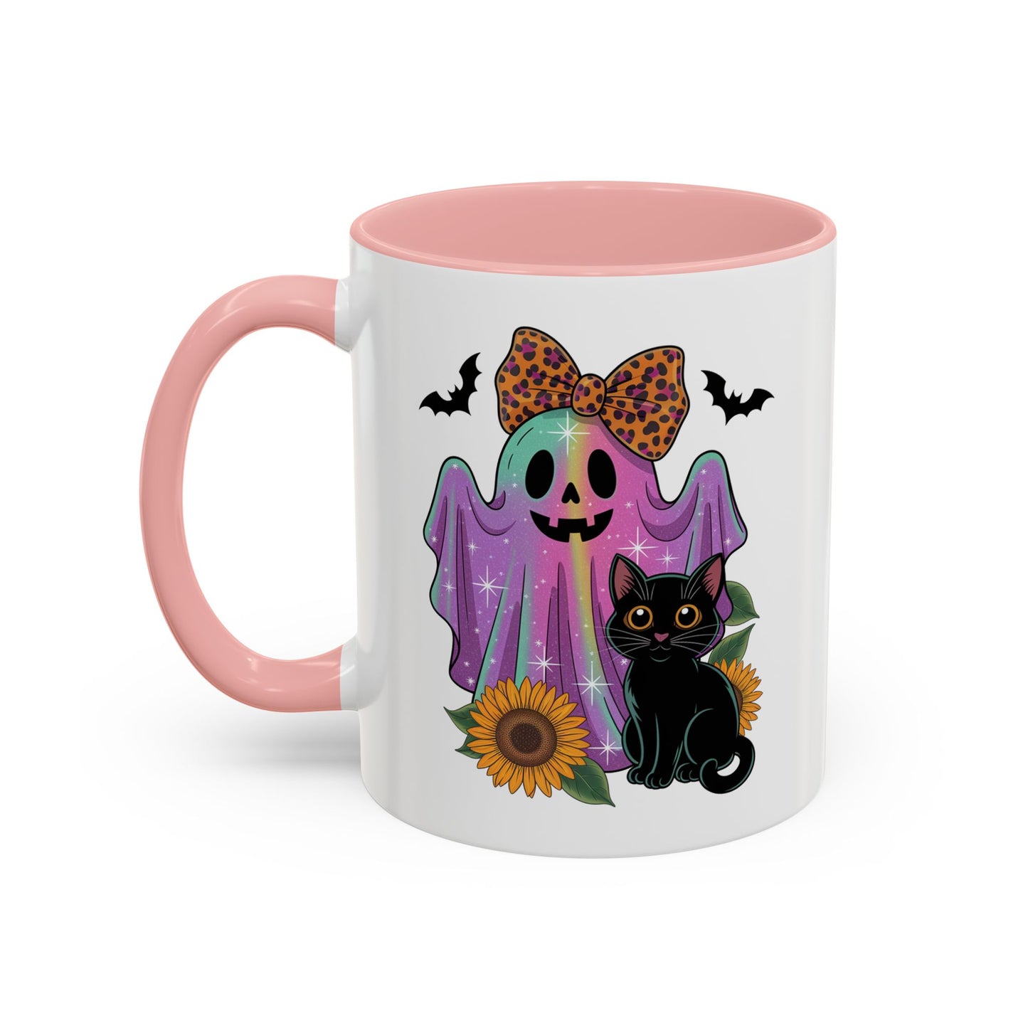 Halloween Mug - Cute Ghost With Cat