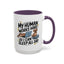 Animal Mug - My Human Works Hard