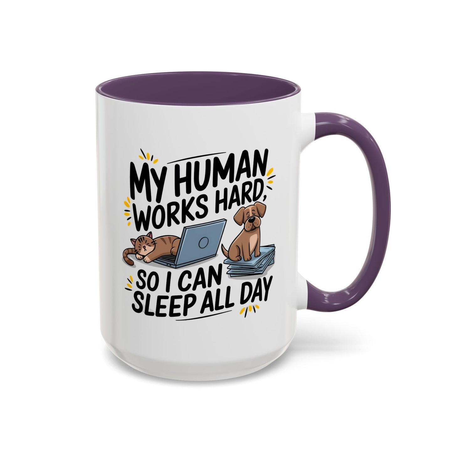 Animal Mug - My Human Works Hard