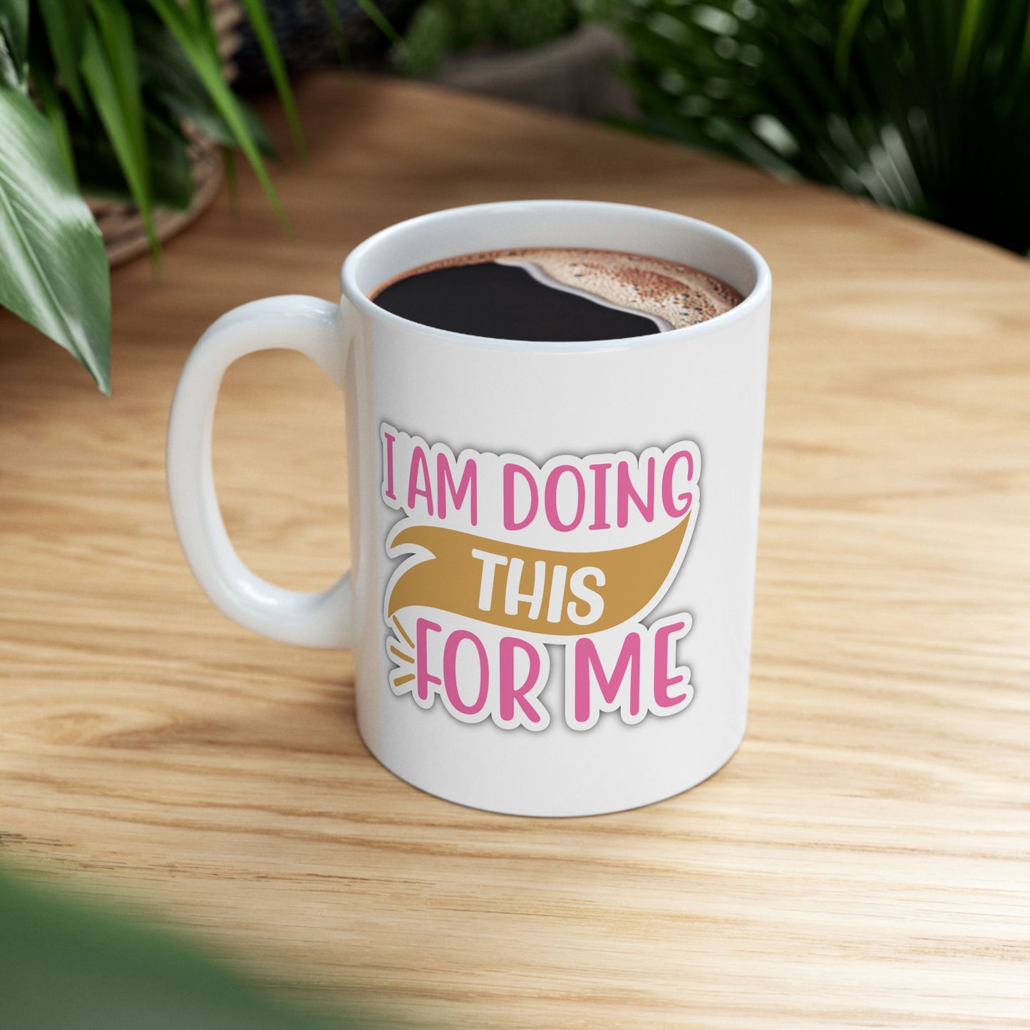 I Am Doing This Fro Me Pink Sticker