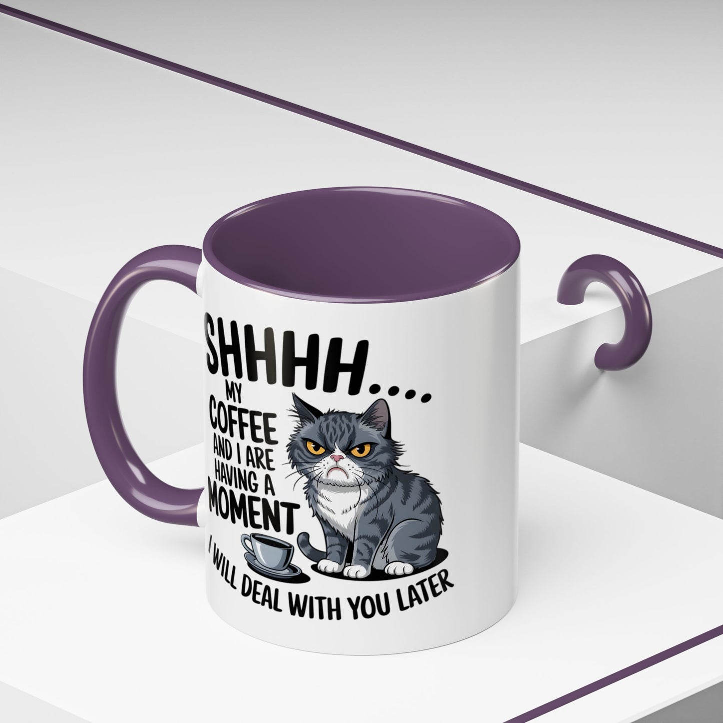 Animal Mug - Shhhh My Coffee and I