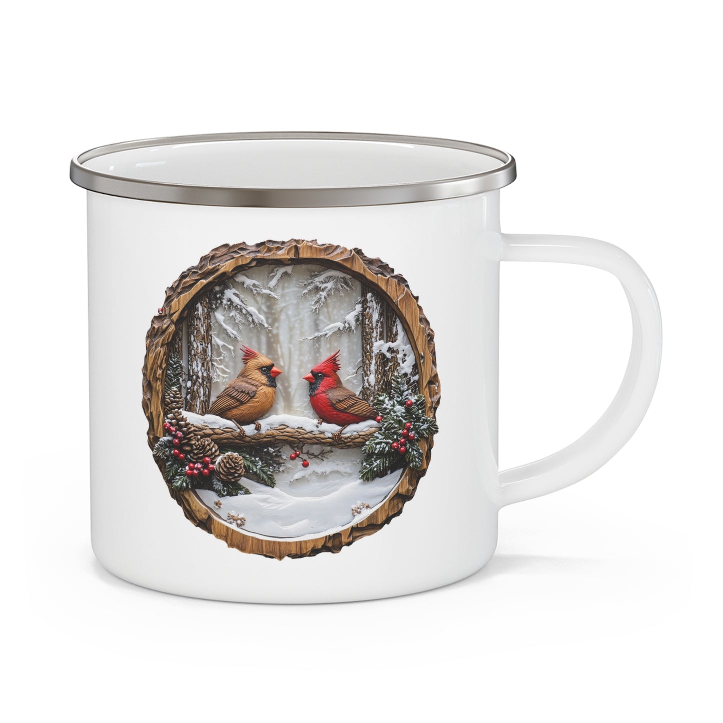 Christmas Mug - Birds Plaque