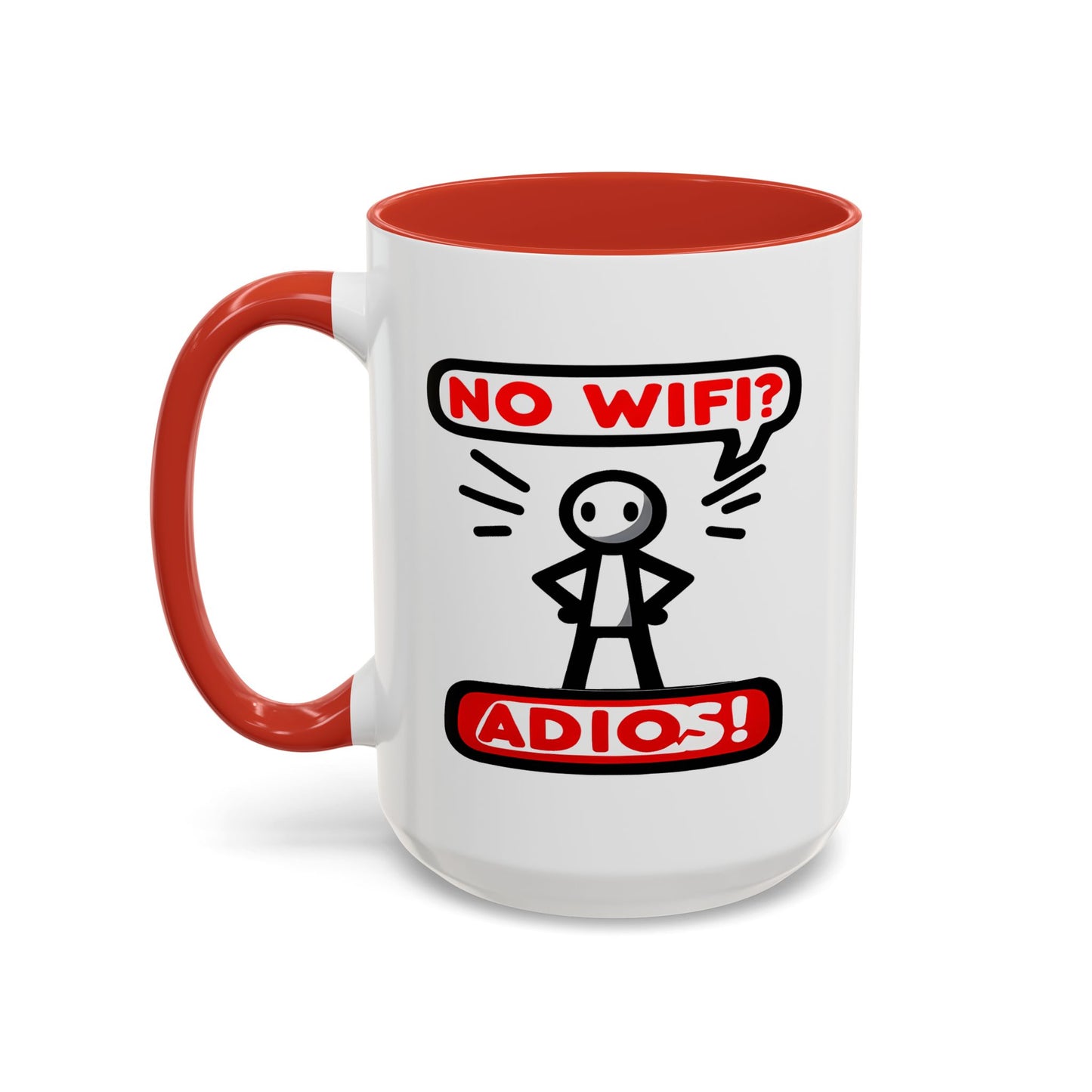 Humor Mug - No Wifi? Adios!