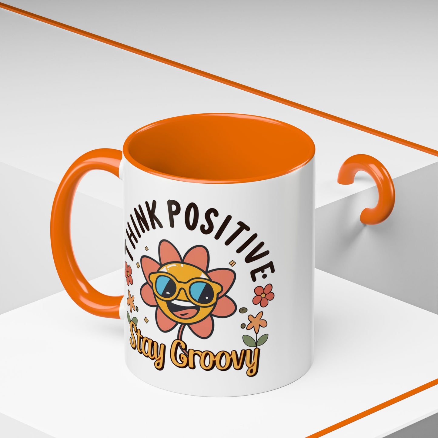 Wellness Mug - Think Positive Stay Groovy