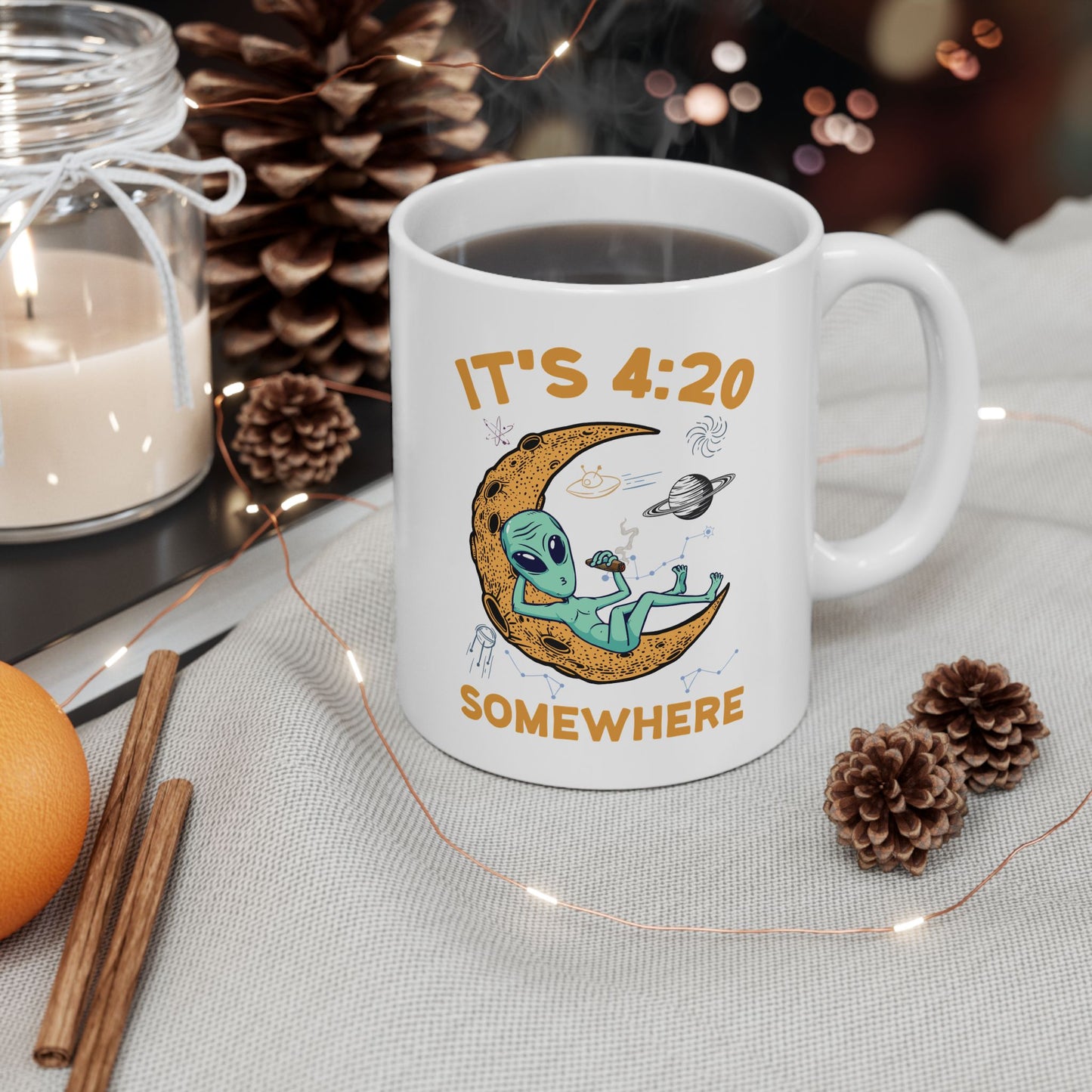 Alien Mug - It's 4:20 Somewhere