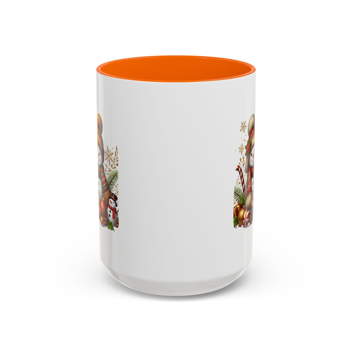 Christmas Mug - Gold Snowman Family