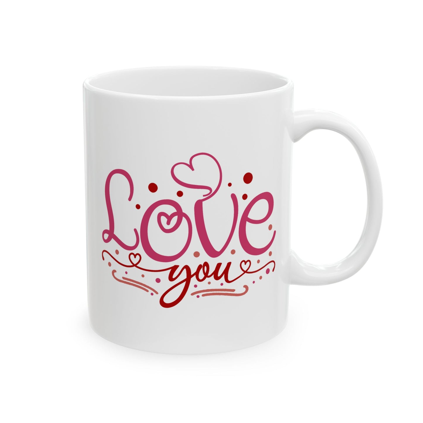 Valentine's Day Mug - Love You Graphic