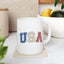4th of July Mug - USA Red White & blue Stars