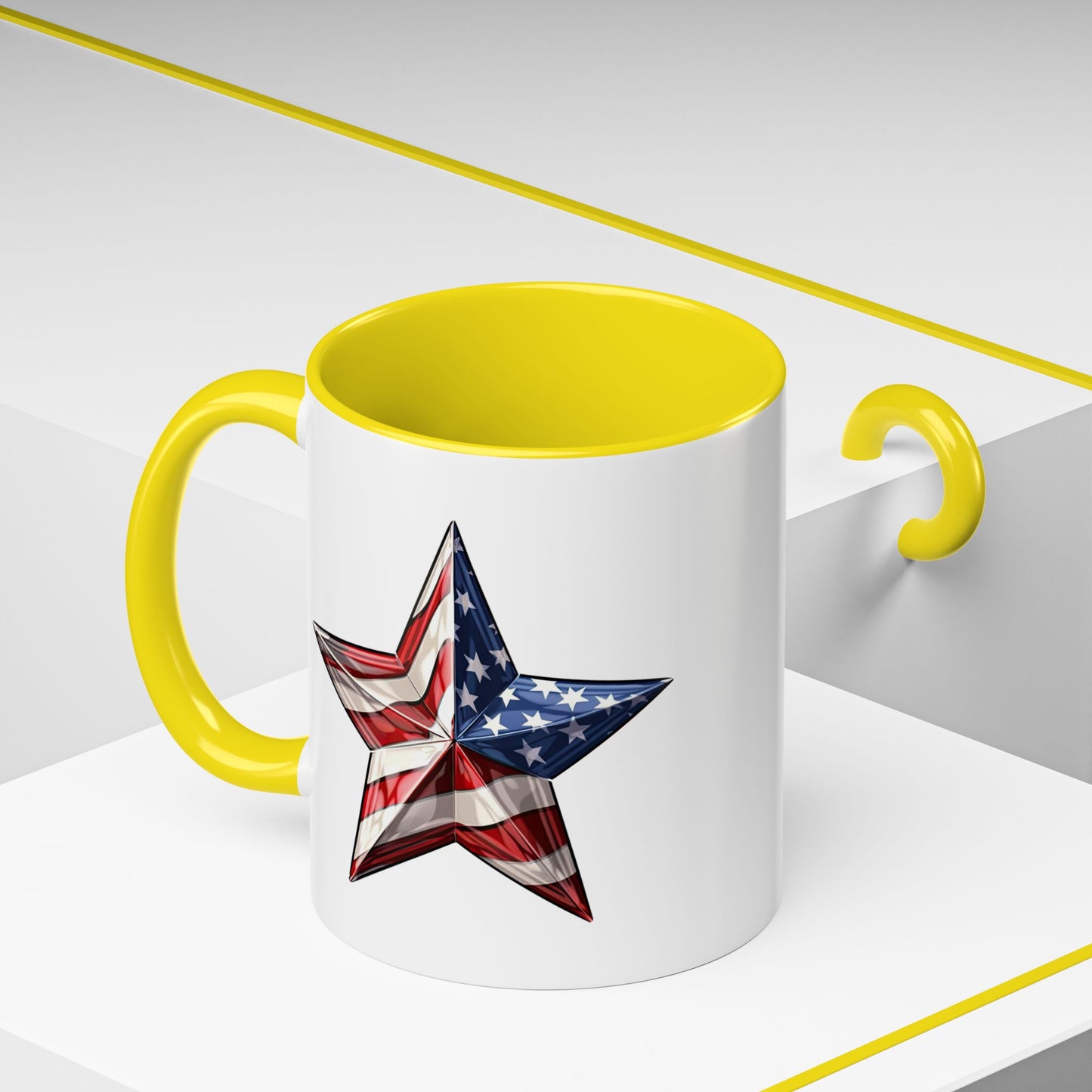 4th of July Mug - American Flag Star 3