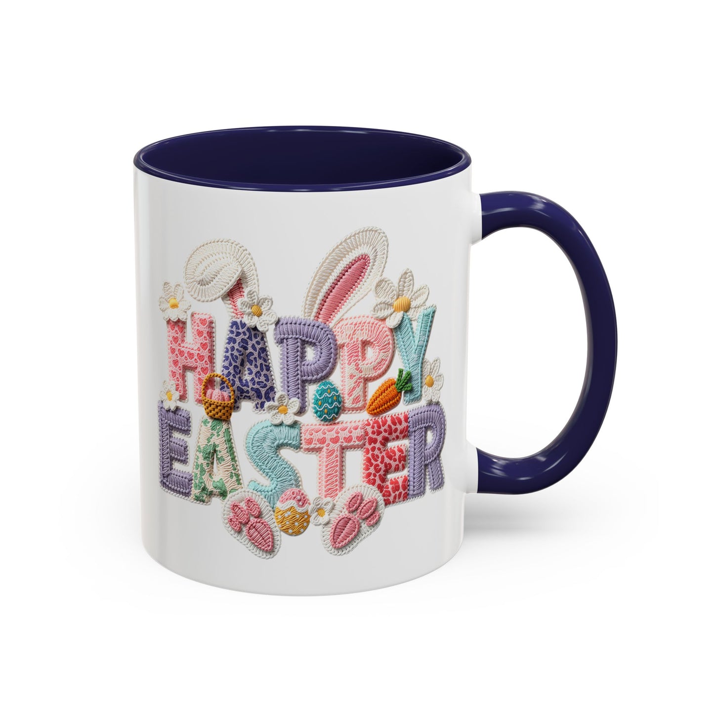Easter Mug - Happy Easter Latch Yarn