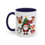 Christmas - Merry Christmas White Text Santa Reindeer Penguin Fox