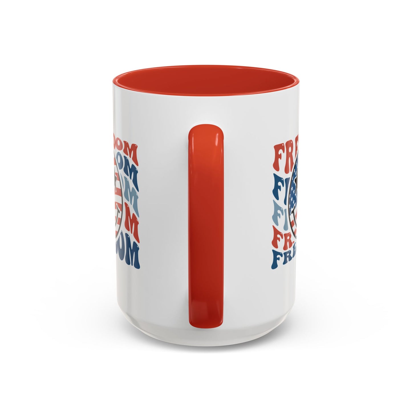 4th of July Mug - Freedom Smiley Face