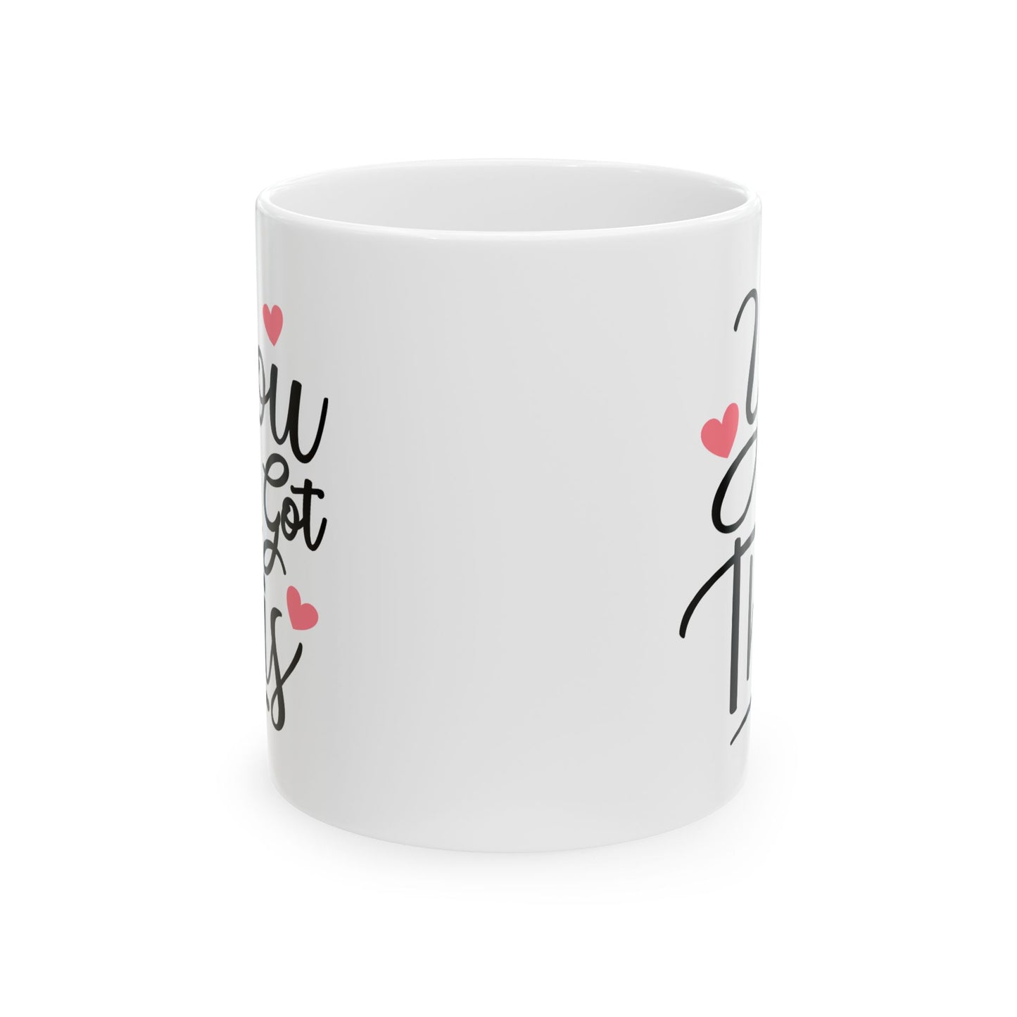 Motivation Mug - You Got This Pink Hearts