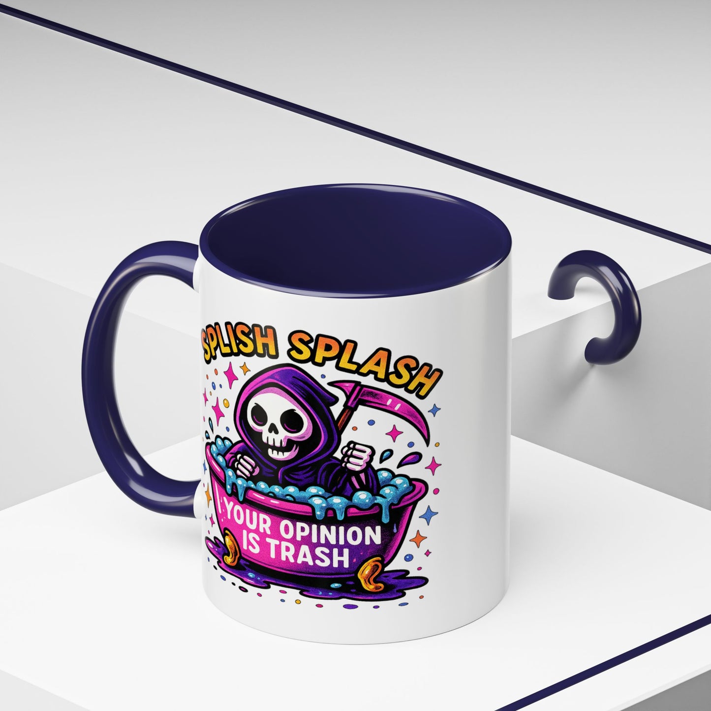 Humor Mug - Splish Splash Your Opinion is Trash