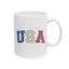 4th of July Mug - USA Red White & blue Stars