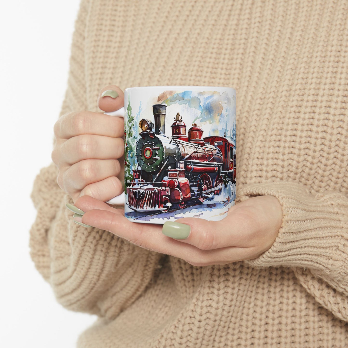Christmas Mug - Christmas Train Wrap