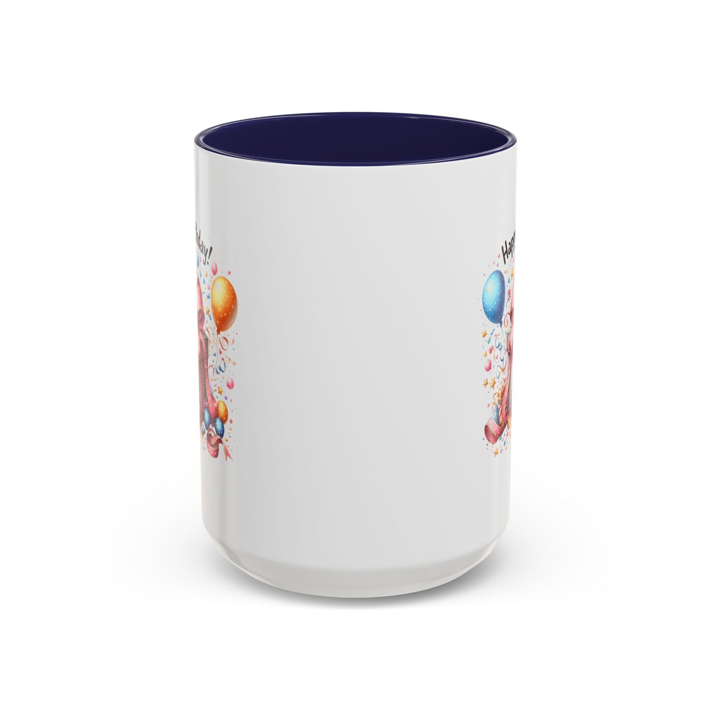 Birthday Mug - Happy Birthday Pink Ribbon Present