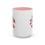 Christmas Mug - Red & Green Text Trumpet