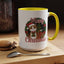 Christmas Mug - Merry Christmas Red Text Cat Presents Wreath