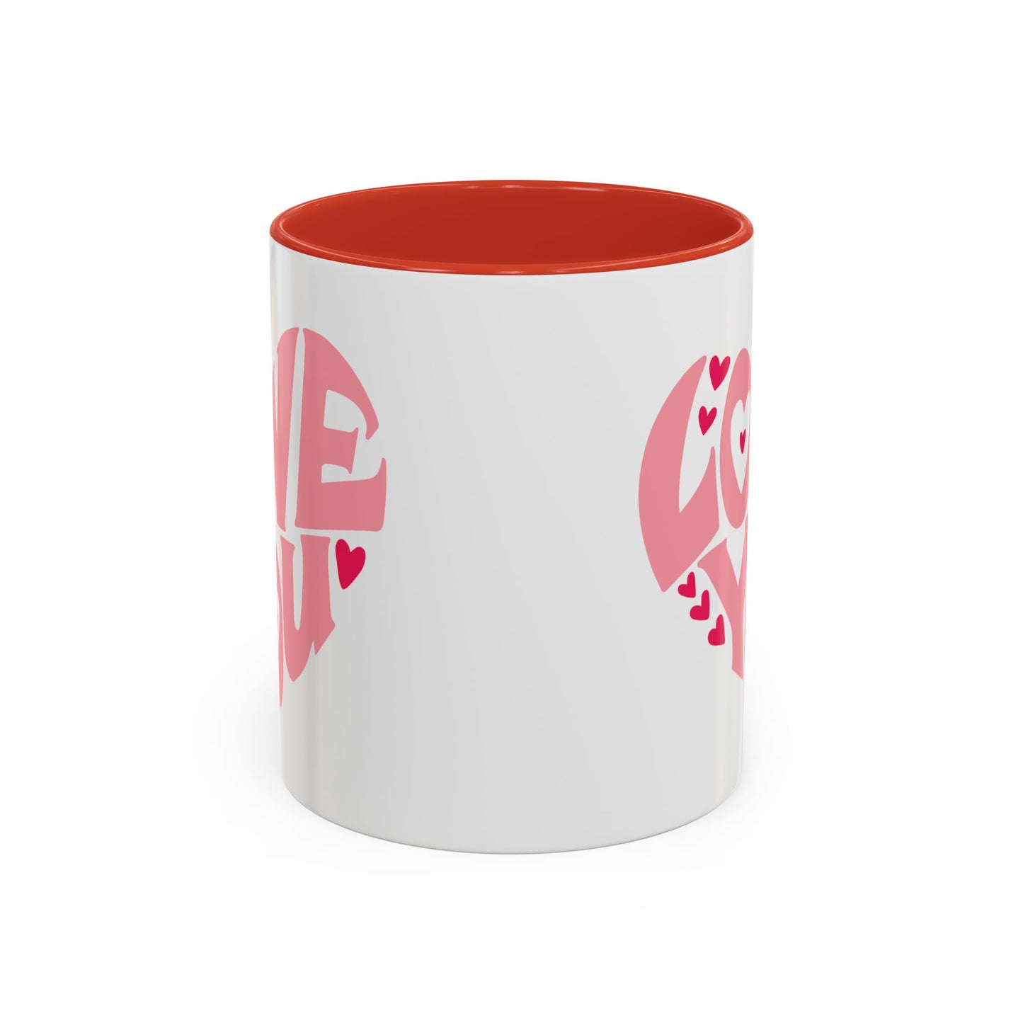 Valentine's Day Mug - Love You Heart Lettering