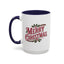 Christmas Mug - Merry Christmas Maroon & Green Text Decorations