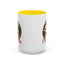 Christmas Mug - Merry Christmas Red Text Cat Presents Wreath