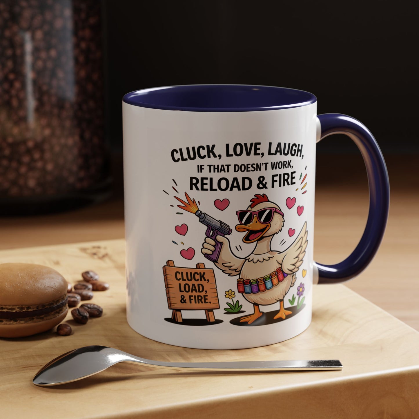 Adult Mug - Cluck Love Laugh