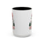 Christmas Mug - Merry Christmas Green & Red Text Red Hat
