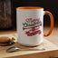Christmas Mug - Red & Green Text Trumpet