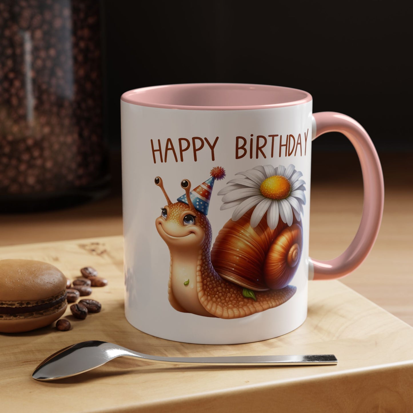 Birthday Mug - Snail Flower