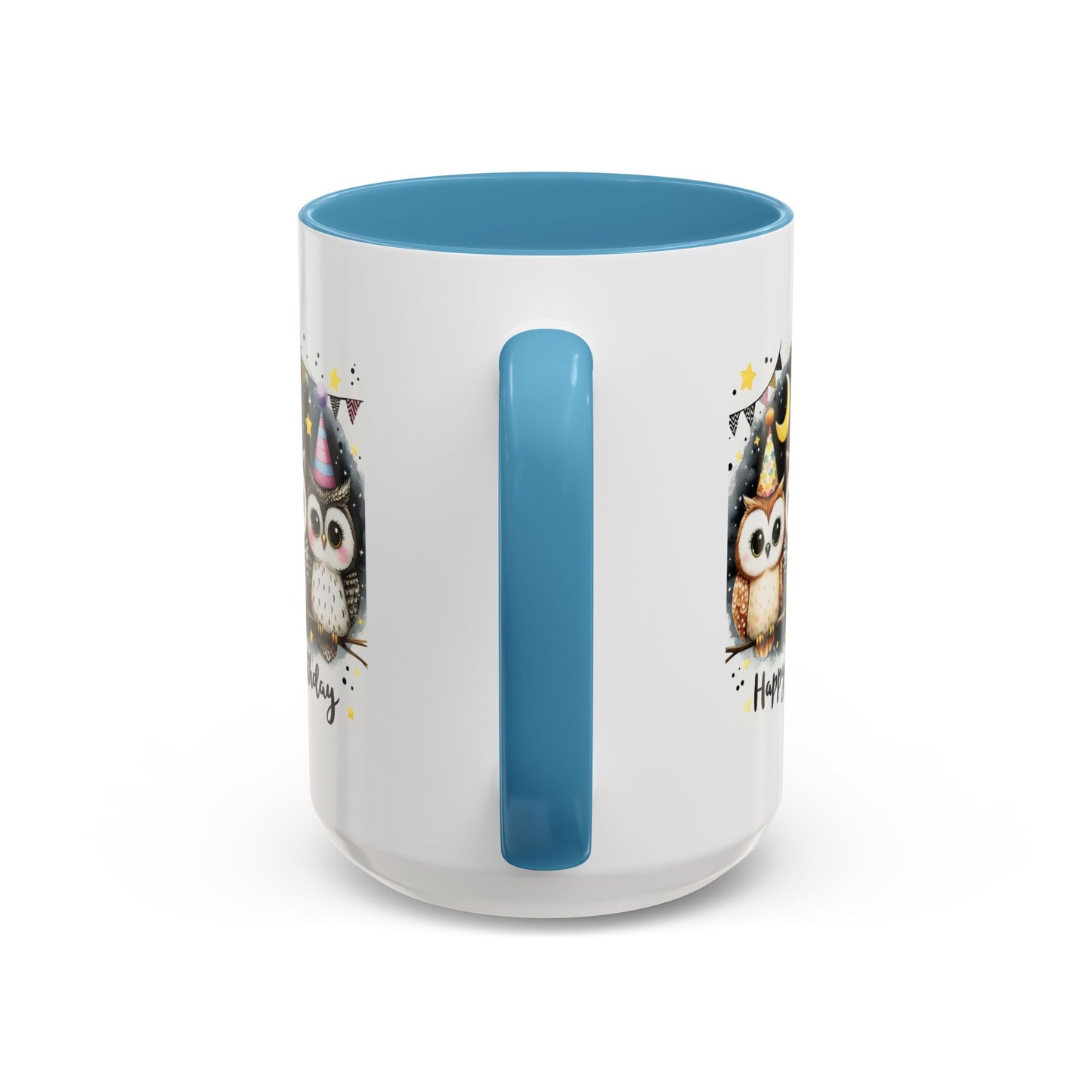 Birthday Mug - Happy Birthday Owls