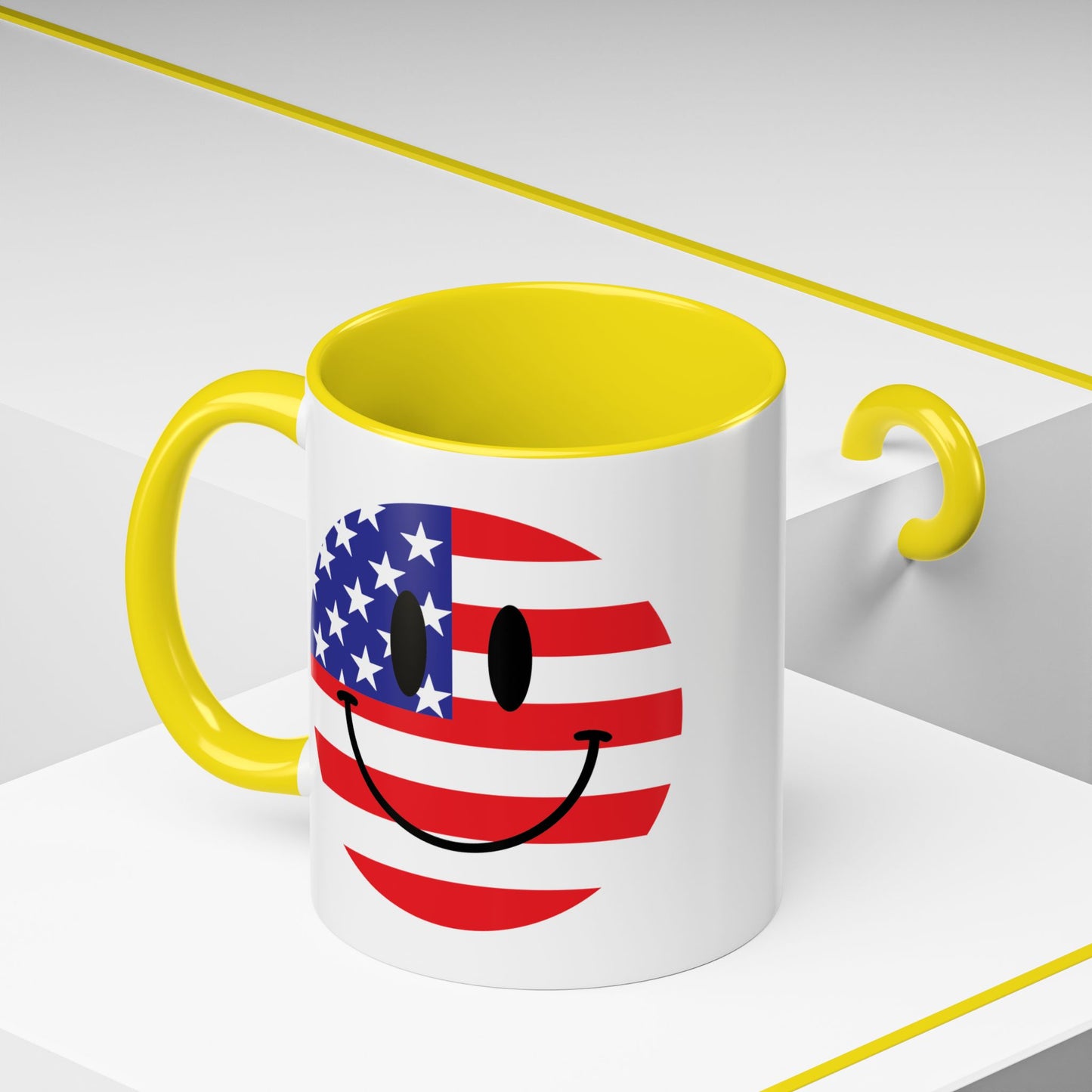 4th of July Mug - America Smiley Face