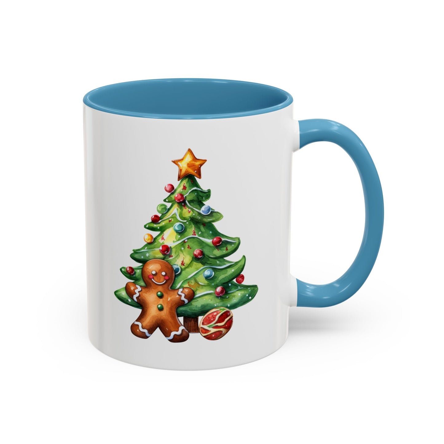 Christmas Mug - Gingerbread Man and Tree