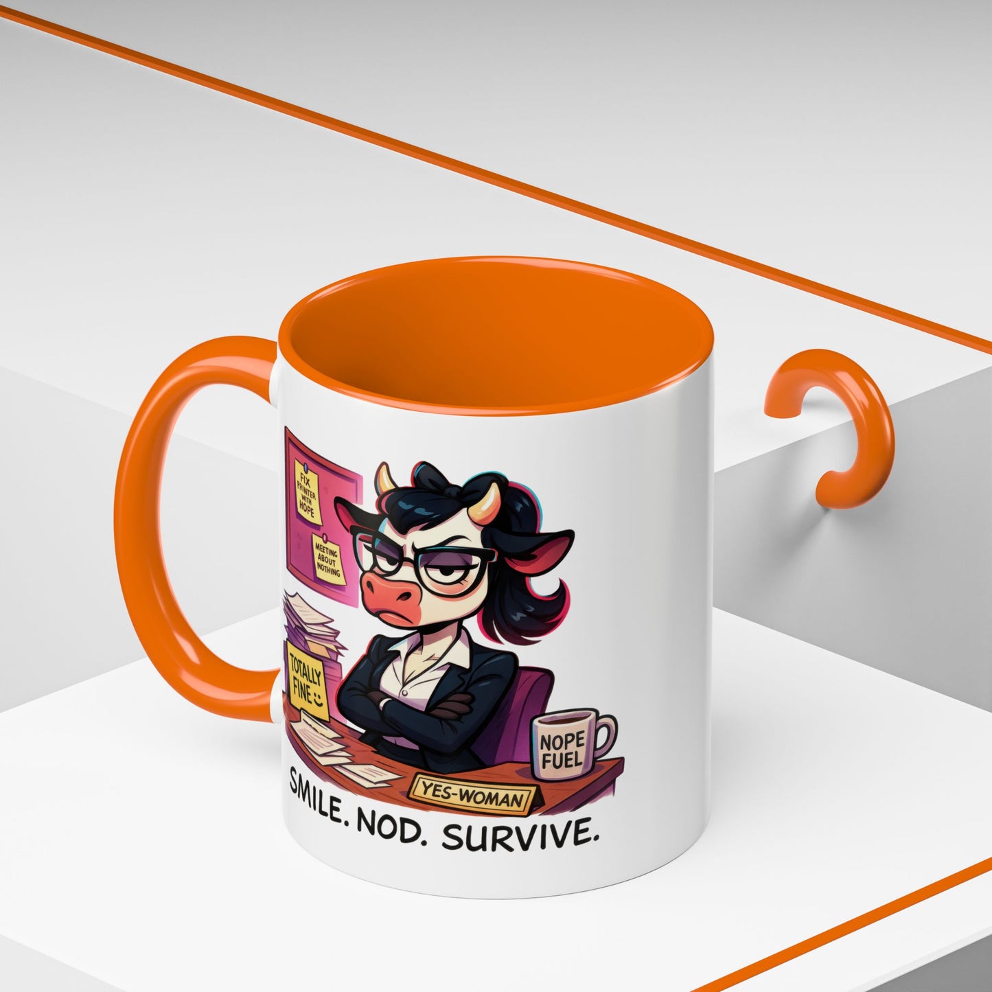 Office Mug - Smile Nod Survive