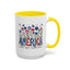 4th of July Mug - Floral America Patriotic